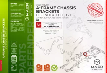 Defender 200TDi, 300TDi, Td5 A-FRAME CHASSIS BRACKETS set