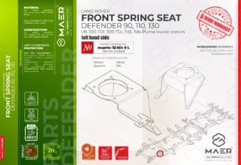 Defender FRONT SPRING SEAT left