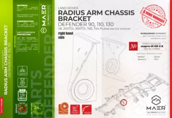 Defender RADIUS ARM CHASSIS BRACKET right