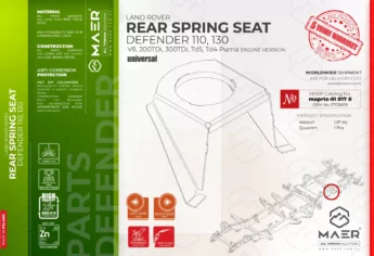 Defender REAR SPRING SEAT