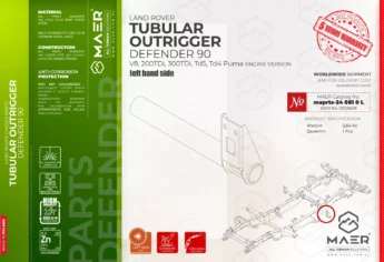 Defender TUBULAR OUTRIGGER left