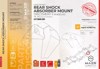 Discovery II REAR SHOCK ABSORBER MOUNT left