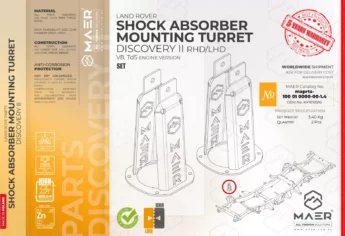 Discovery II SHOCK ABSORBER MOUNTING TURRET set