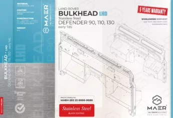 LR Defender 90/110/130 - Td5 EARLY LHD STAINLESS bulkhead