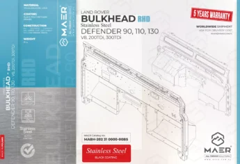 LR Defender 90/110/130 - V8/200TDi/300TDi RHD STAINLESS bulkhead