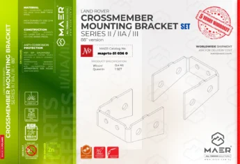 Series 88 crossmember mounting bracket SET