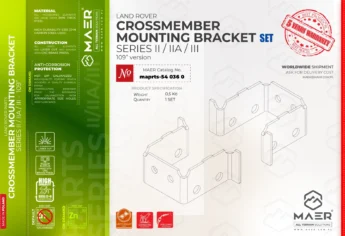 Series 109 crossmember mounting bracket SET