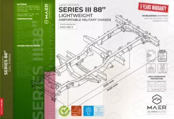 SERIES III 88" Lightweight / Airportable military chassis